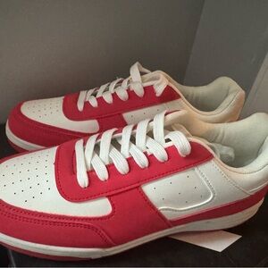 FabKids Red and White Kids Sneakers